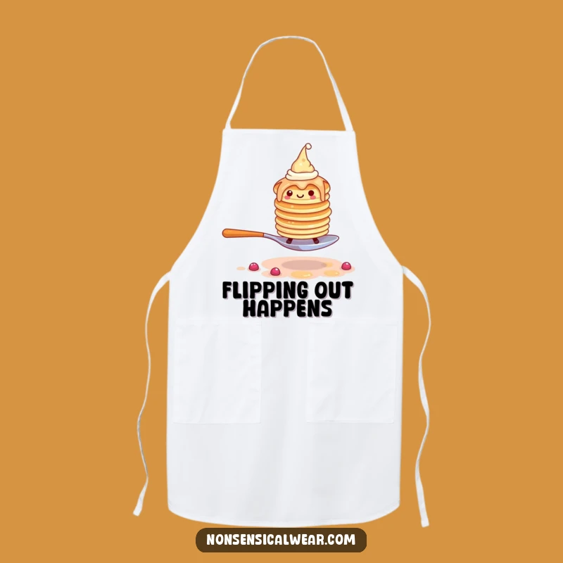 Funny Pancake Stack Apron - Hilarious Breakfast Kitchen Wear Gift