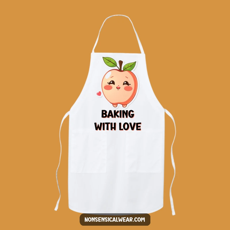 Funny Apple Kiss Apron: Sweet Kitchen Style, Unique Funny Gift for Bakers