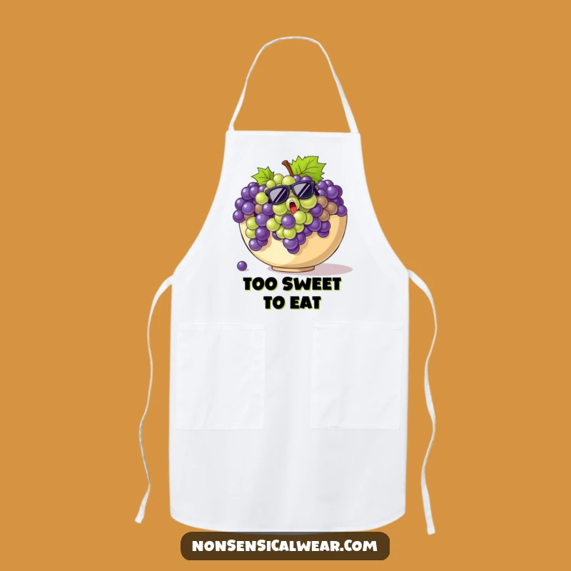 Funny Grapes Sunglasses Apron - Hilarious Fruit Kitchen Wear Gift