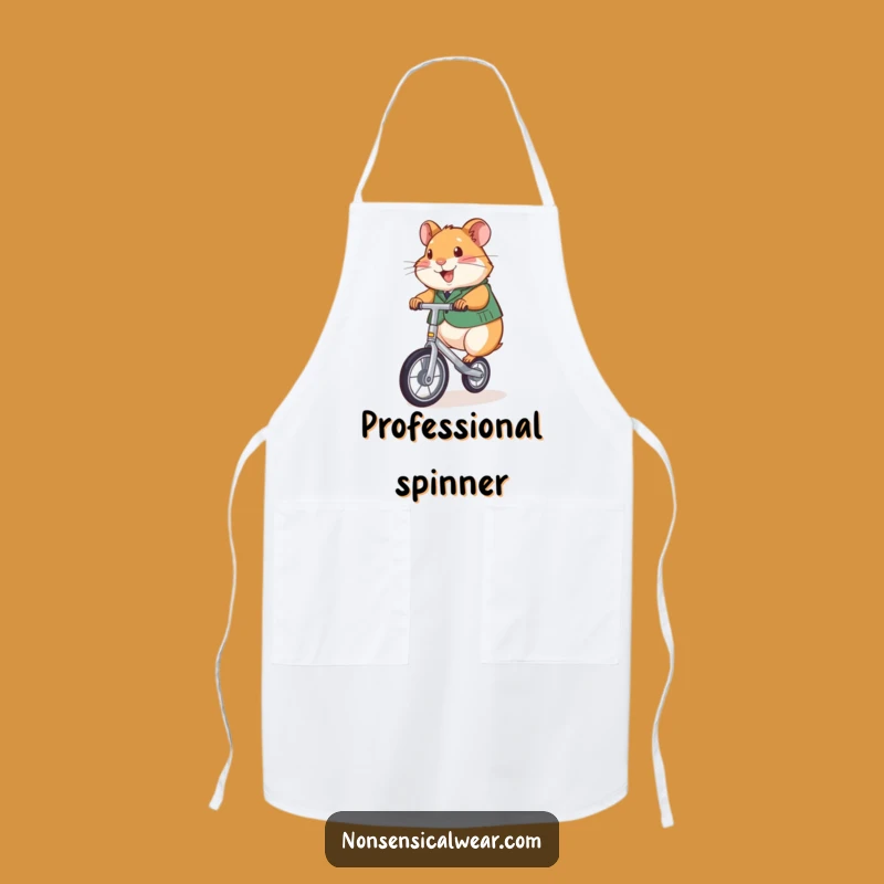 Funny Hamster Unicyclist Apron: Cook with Cheer, Perfect Gift