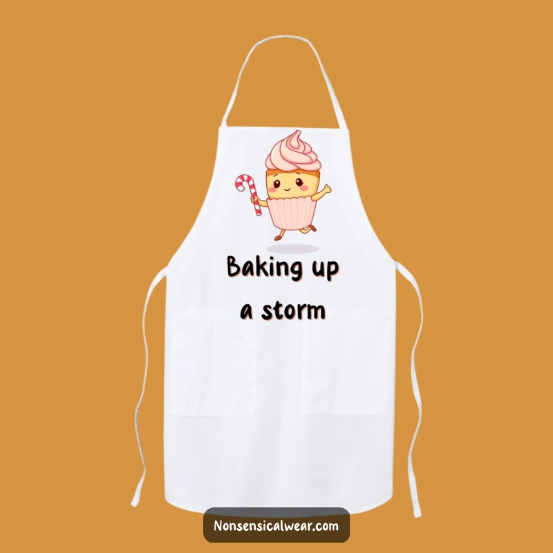 Funny Kawaii Cupcake Rope Jumping Apron - Chef's Sweet Kitchen Gift