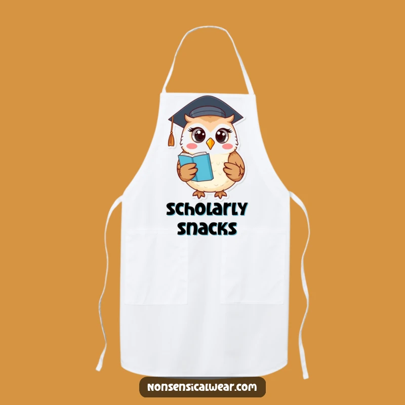 Funny Owl Apron: Cook with Wisdom and a Hilarious Flair