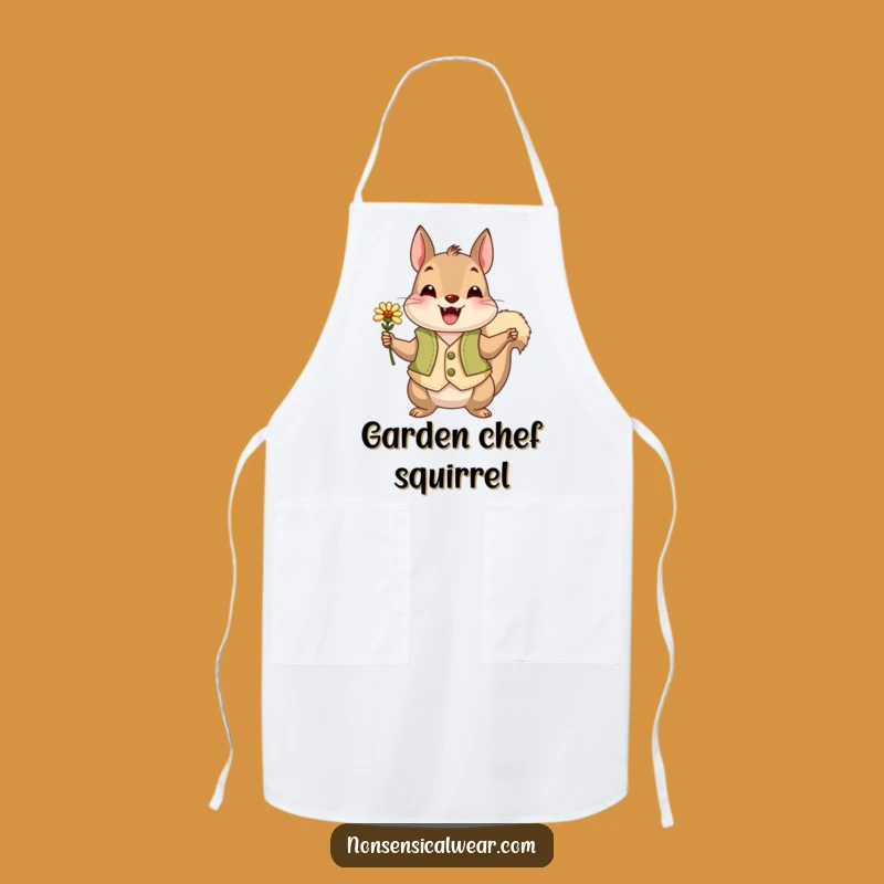 Funny Squirrel Vest Apron: Cook with Woodland Whimsy and Flair