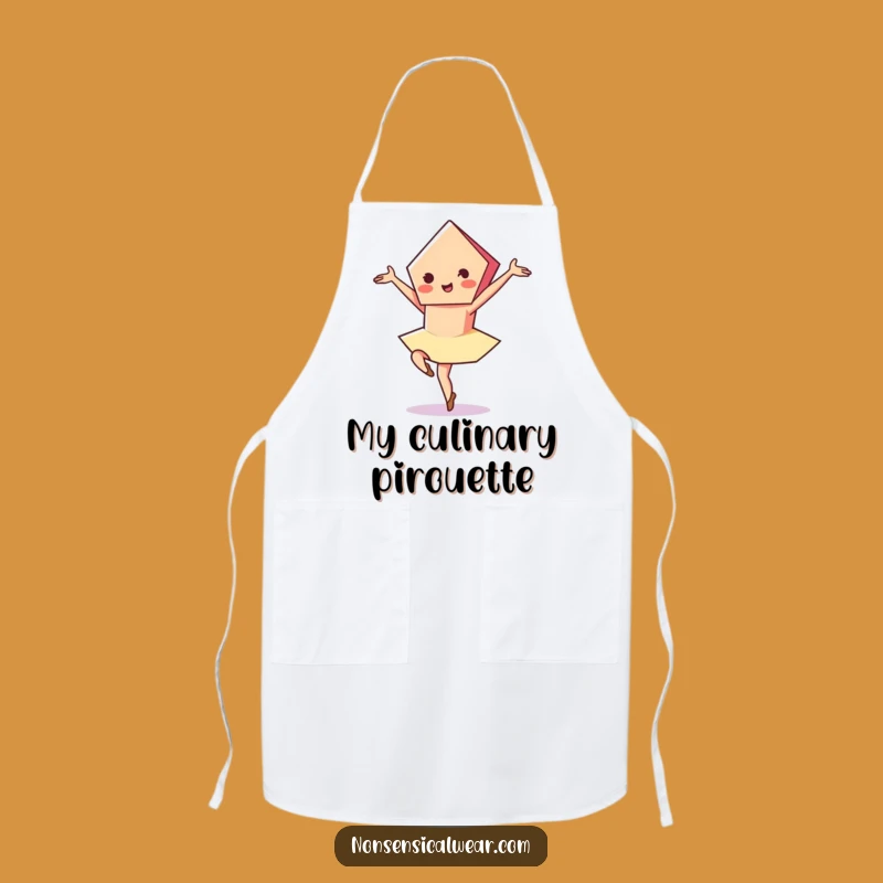 Funny Pentagon Pirouette Apron: Vibrant Kitchen Fun, Elegant Chef, Great Gift