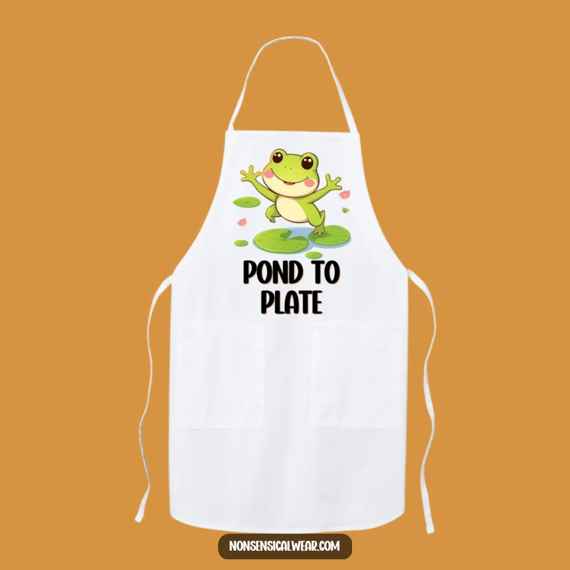 Funny Frog Apron: Cook with Playful Pondside Cheer