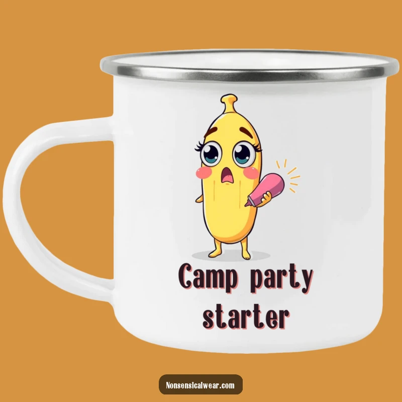Adventure Surprised Banana Funny Camping Mug - Outdoor Surprise Gift