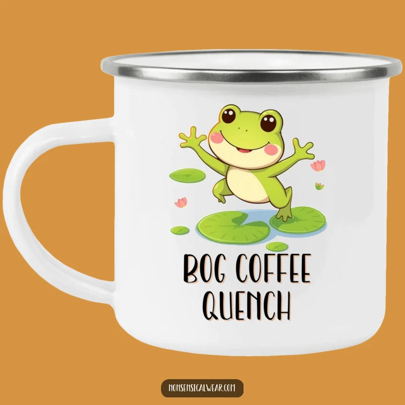 Funny Frog Camping Mug: Happy Sips for Pondside Adventures