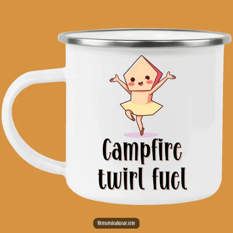Funny Pentagon Pirouette Camping Mug: Durable Vibrant Drinkware, Elegant Adventures, Gift
