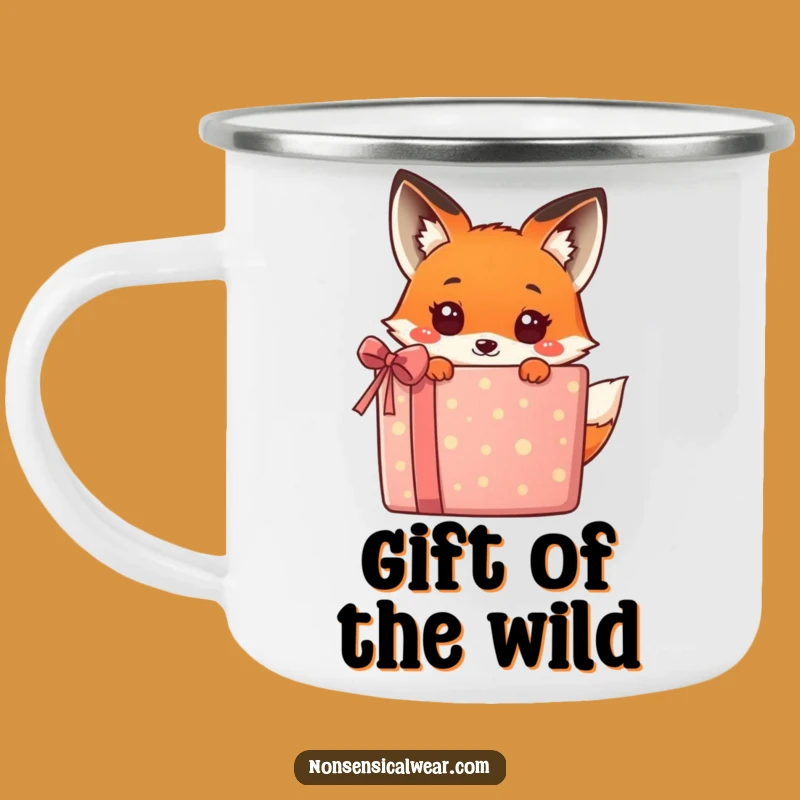 Funny Kawaii Fox Gift Camping Mug - Outdoor Surprise Adventure!