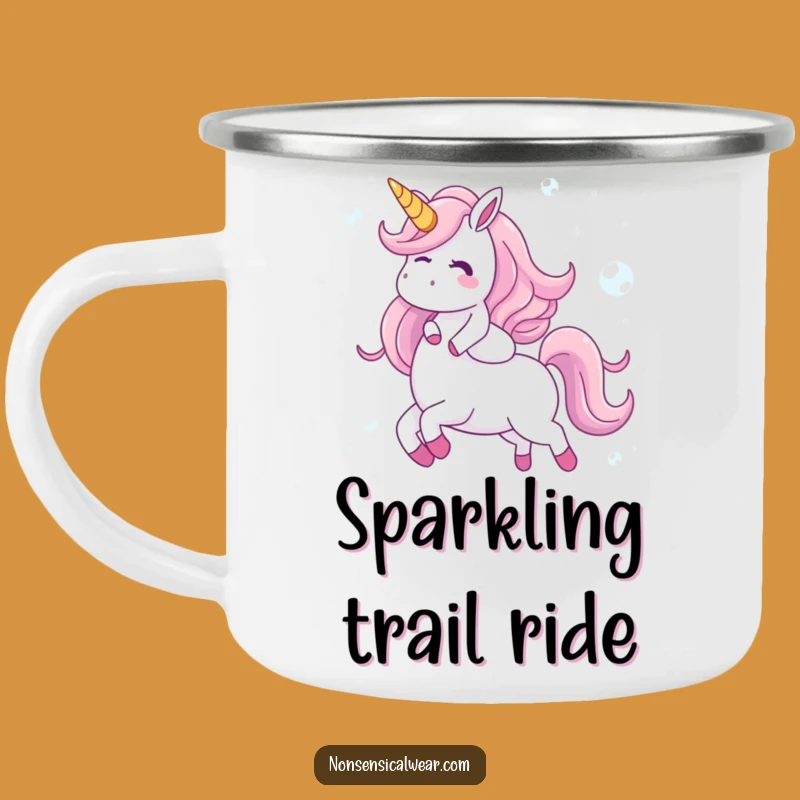 Funny Bubble Unicorn Camping Mug - Character's Whimsical Drinkware - Outdoor Gift