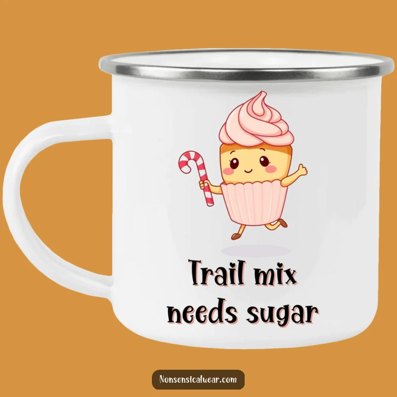 Adventure Kawaii Cupcake Funny Jumping Rope Camping Mug - Outdoor Sweet Gift