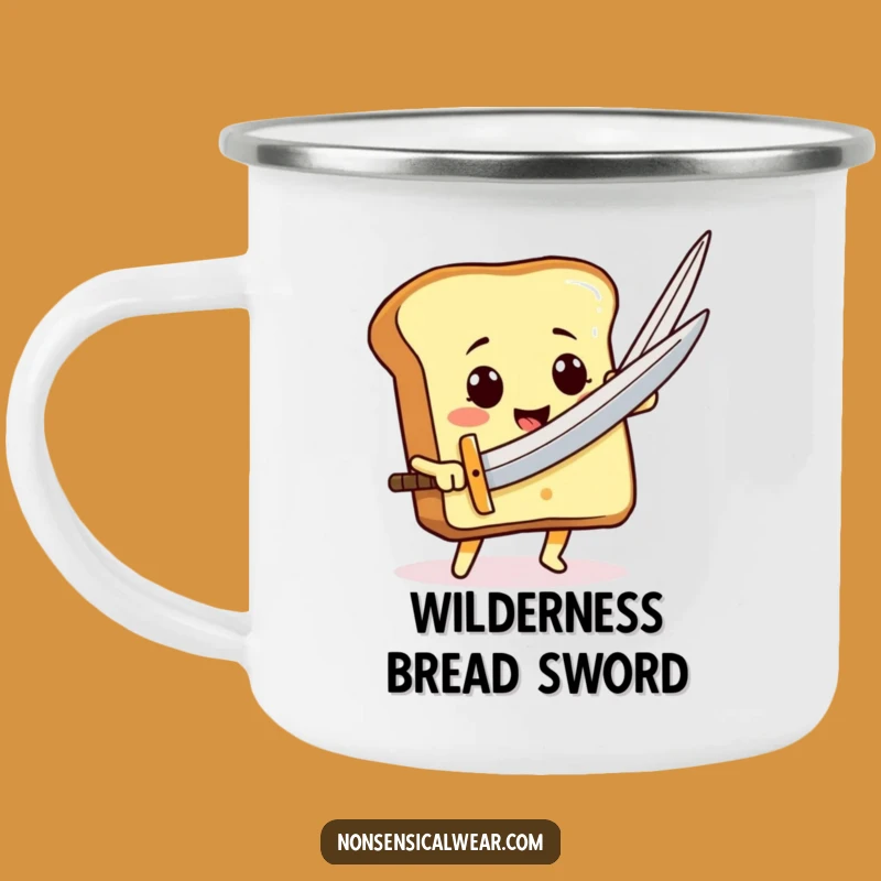 Adventure Funny Toast Sword Camping Mug: Heroic Slice Funny Gift