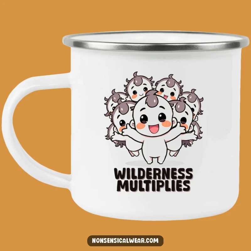 Funny Happy Character Camping Mug: Enjoy Multiplied Fun with This Hilarious Cup