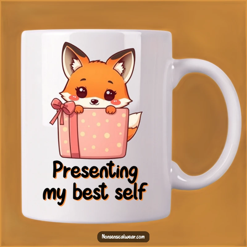 Funny Kawaii Fox Gift Mug - Adorable Surprise for Fox Lovers!