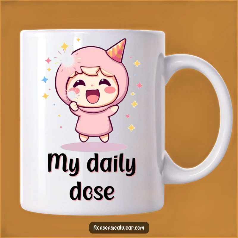 Funny Cheerful Character Party Popper Mug: The Ultimate Hilarious Funny Gift for Joyful People