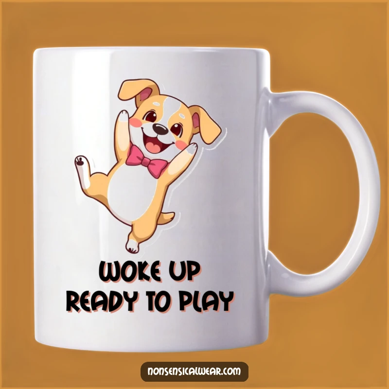 Funny Dog Somersault Mug - Playful Pup and Hilarious Pet Lover Gift