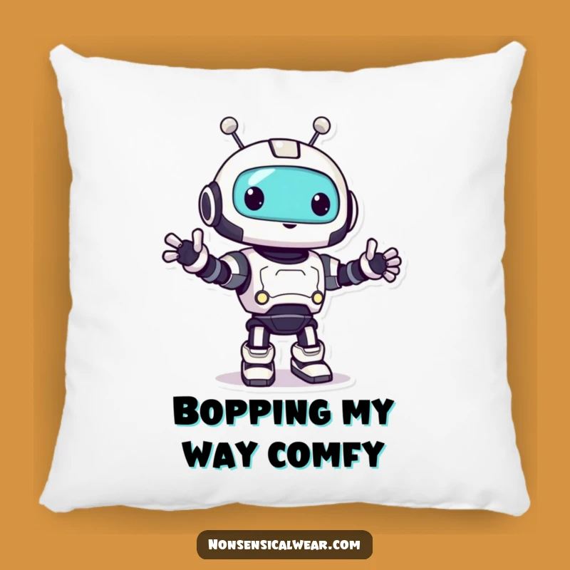 Funny Robot Bop Pillow A Comfy & Humorous Accent Gift