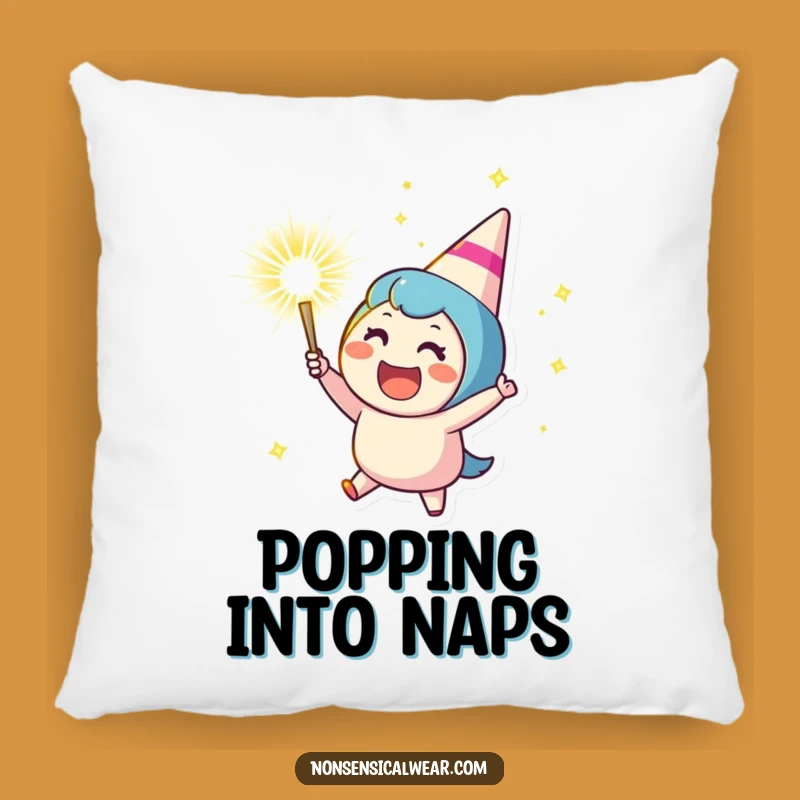 Funny Party Popper Pillow - Cozy Cheering Character's Comfort - Cozy Gift