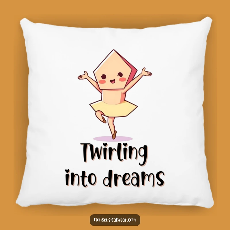 Funny Pentagon Pirouette Pillow: Cozy Vibrant Decor, Elegant Comfort, Perfect Gift