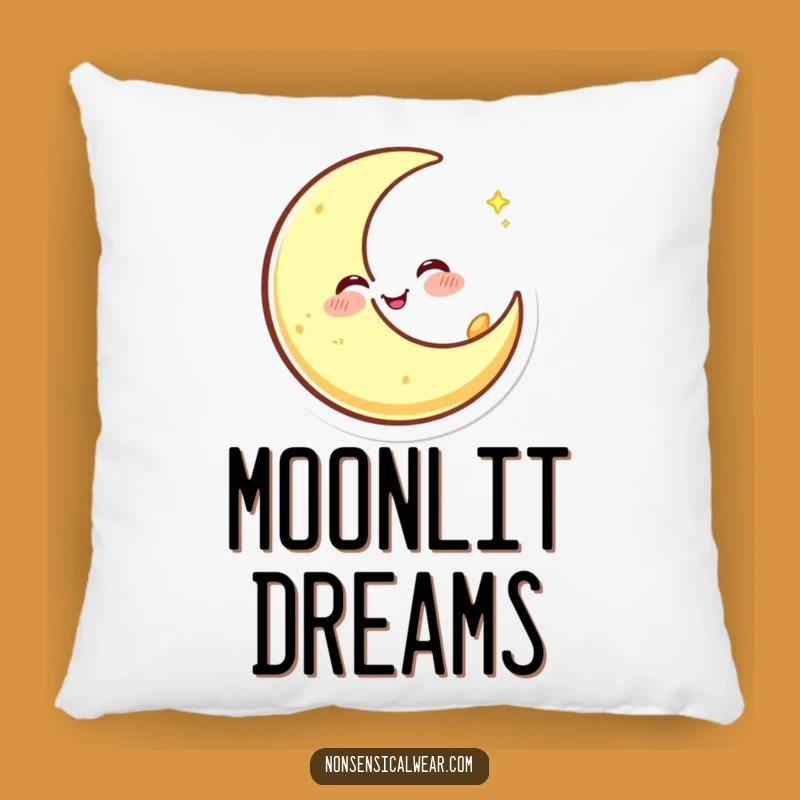 Funny Winking Moon Pillow: Add Comfort and Cosmic Cheer with This Hilarious Accent