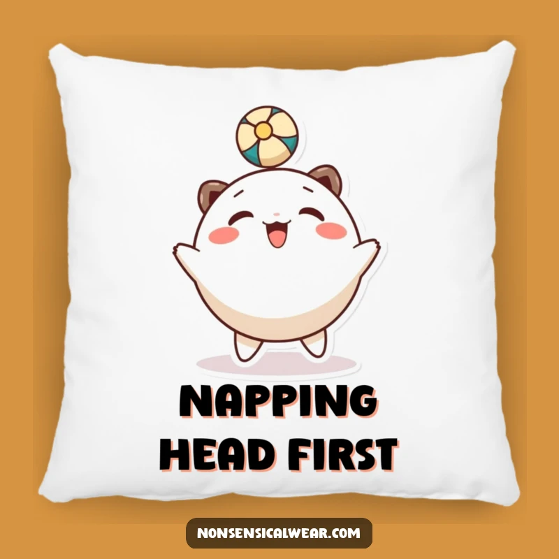 Comfy Funny Head Bounce Pillow: Playful Character's Soft Comfort!