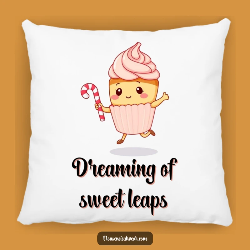 Soft Kawaii Cupcake Funny Jumping Rope Pillow - Cozy Sweet Decor Gift