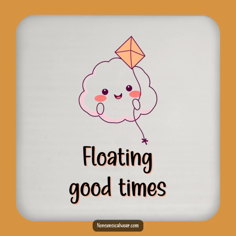 Funny Cloud Kite Drink Coaster: Protect Surfaces with This Hilarious Accessory