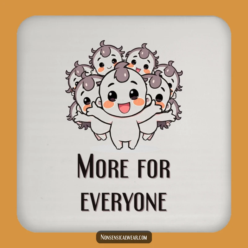Funny Happy Character Drink Coaster: Protect Surfaces with This Hilarious Multiplier Art