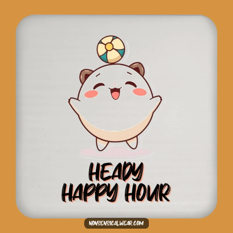 Funny Head Bounce Coaster Set: Protect Surfaces with Playful Character!