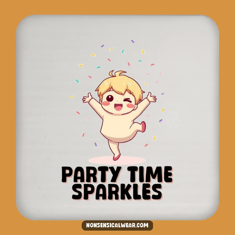 Funny Kawaii Party Coaster Set: Protect Surfaces with Joyful Character!