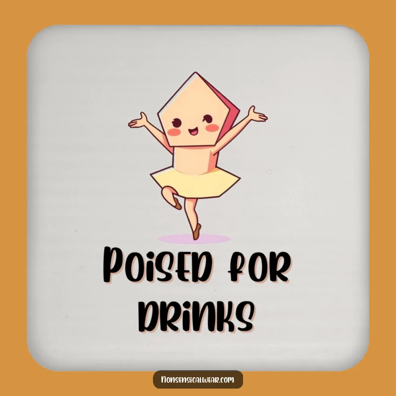 Funny Pentagon Pirouette Coaster: Vibrant Protection, Elegant Charm, Great Gift