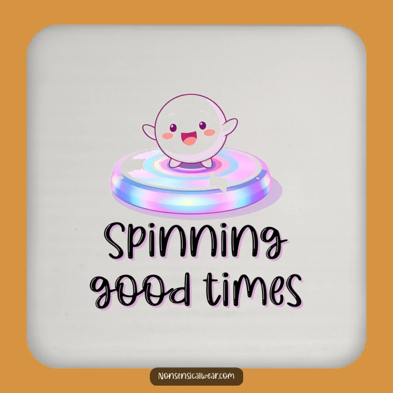 Funny Spinning Sphere Character Coasters - Protect Surfaces with Playful Motion