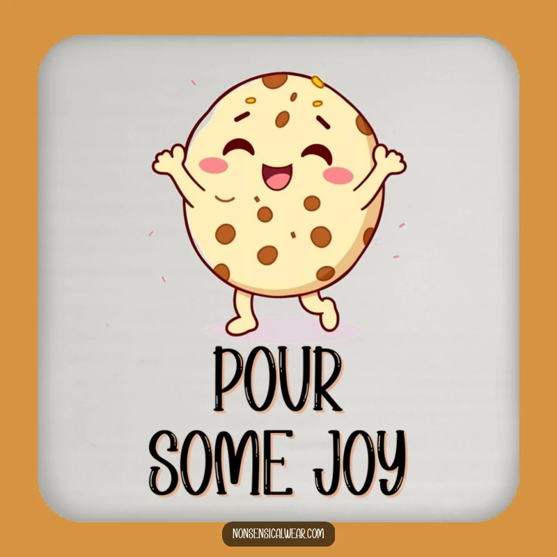 Funny Cookie Dance Coaster - Protect Surfaces Sweetly Gift