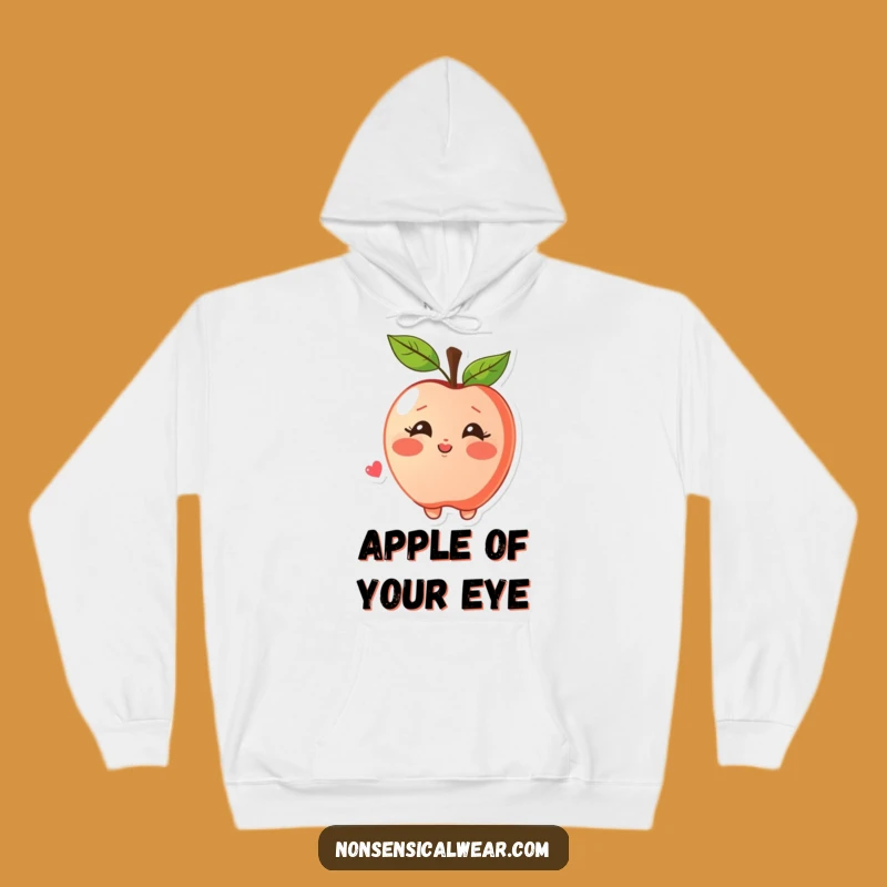 Funny Apple Kiss Hoodie: Cozy Affection, Awesome Funny Gift for Loved Ones