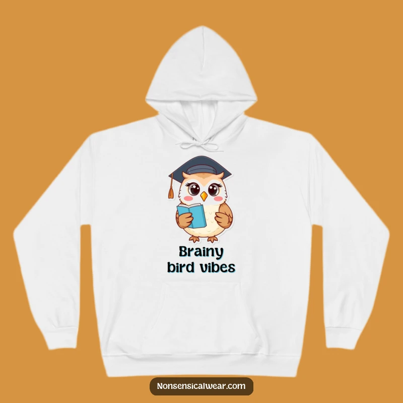 Funny Owl Graduation Hoodie: Cozy Comfort for the Intellectually Gifted