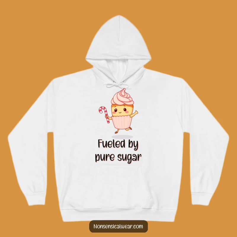 Cozy Kawaii Cupcake Funny Jumping Rope Hoodie - Warm Sweet Gift