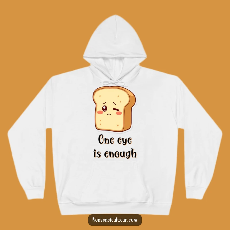 Funny Bewildered Bread Loaf Hoodie - Cozy & Comical Gift for Bread Fans