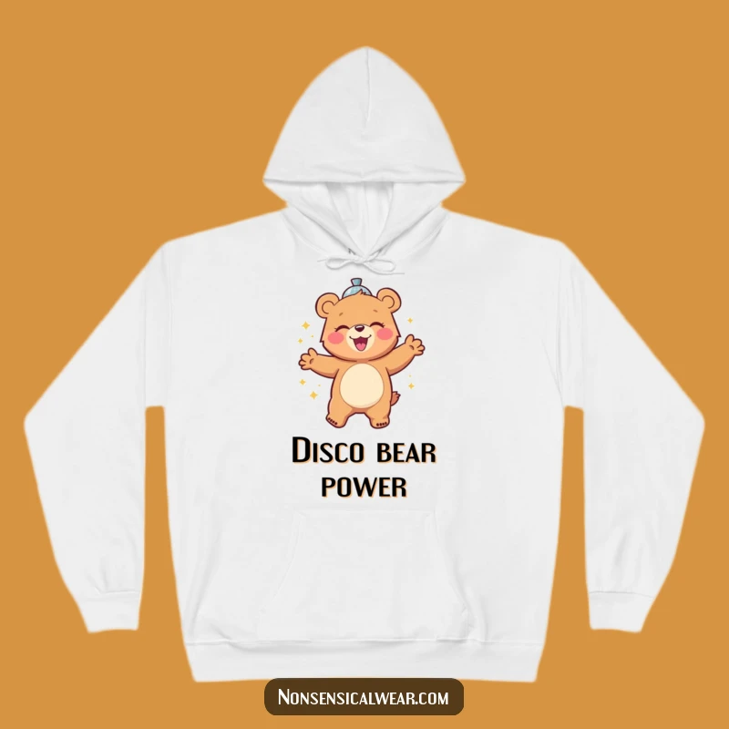 Funny Disco Dancing Bear Hoodie: Stay Cozy and Groovy with This Hilarious Gift