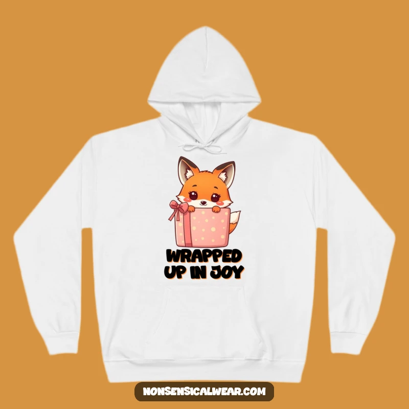 Funny Kawaii Fox Gift Hoodie - Cozy Surprise for Fox Enthusiasts!