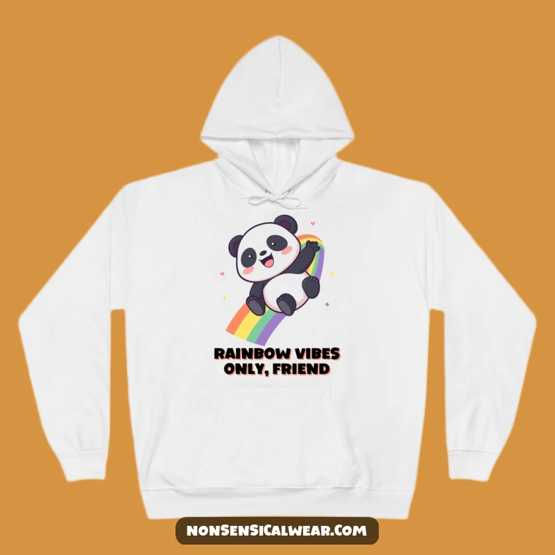 Funny Kawaii Panda Rainbow Hoodie - Cozy & Cute Funny Gift Idea