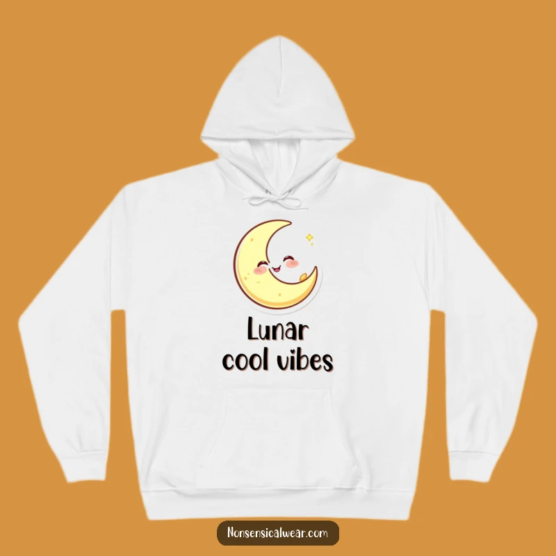 Funny Winking Moon Hoodie: Stay Cozy and Mysterious with This Hilarious Gift