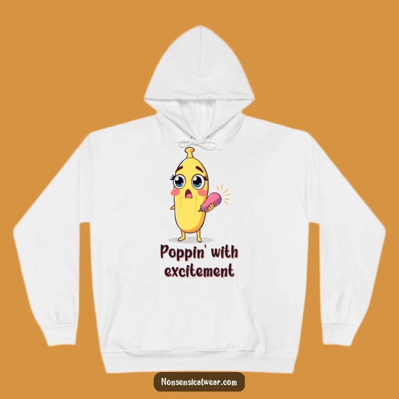 Cozy Surprised Banana Funny Hoodie - Warm Party Surprise Gift