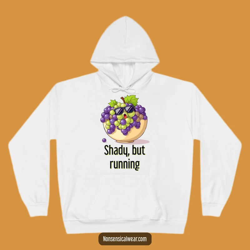 Funny Grapes Sunglasses Hoodie - Cozy Fruit-Themed Wear Gift