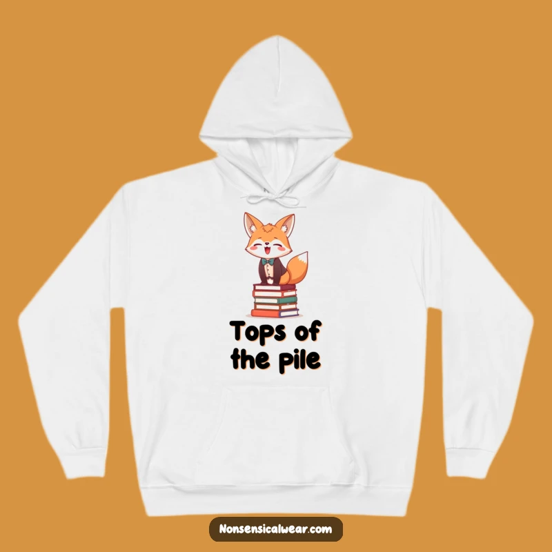 Funny Fox Bookworm Hoodie: Cozy Up with This Clever Character