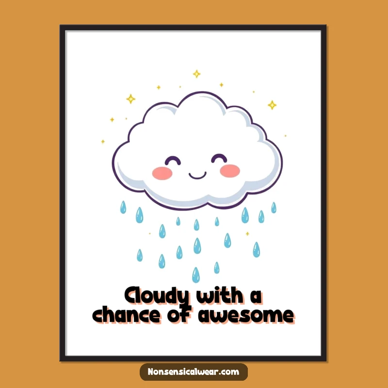 Free Printable Cloud Wall Art: Cute & Funny Downloadable Art for Cheerful Spaces