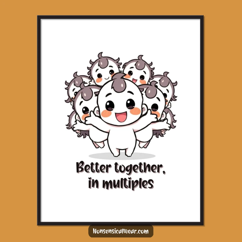 Free Printable Wall Art: Funny Bouncing Character Copies, Hilarious Downloadable Decor for Energetic Spaces