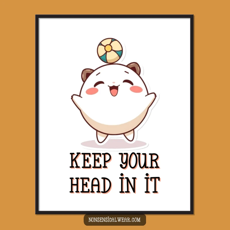 Funny Free Printable Wall Art: Head-Bouncing Baller - Quirky Downloadable Decor, Print at Home