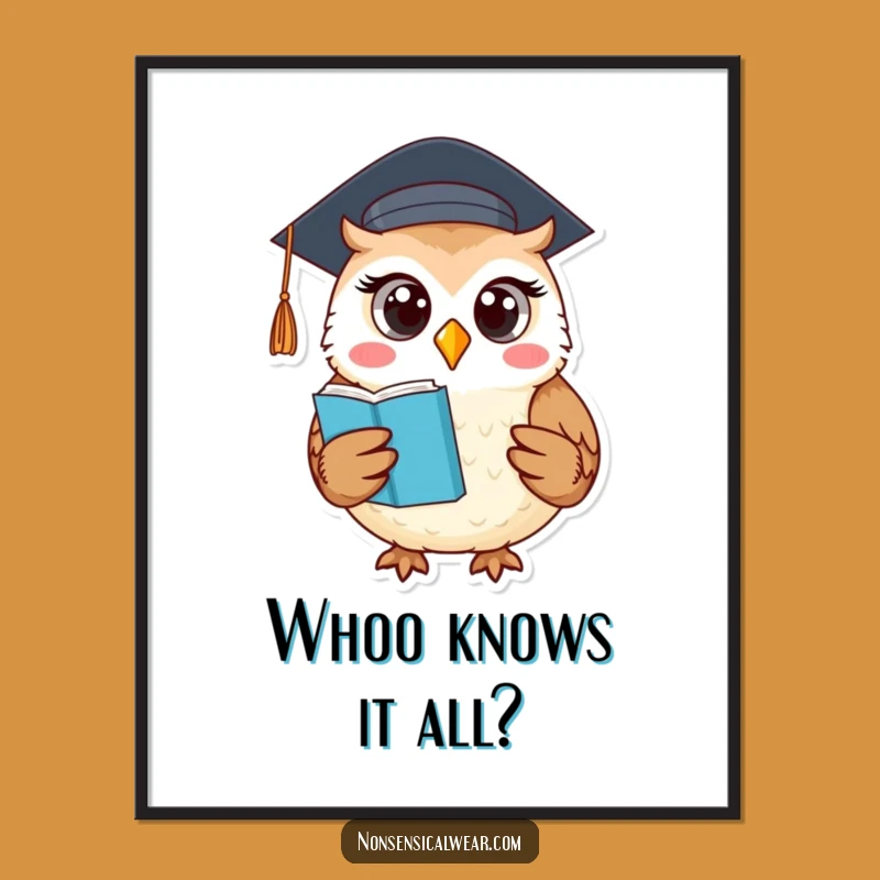 Free Printable Owl Wall Art: Wise Words - Funny Downloadable Decor