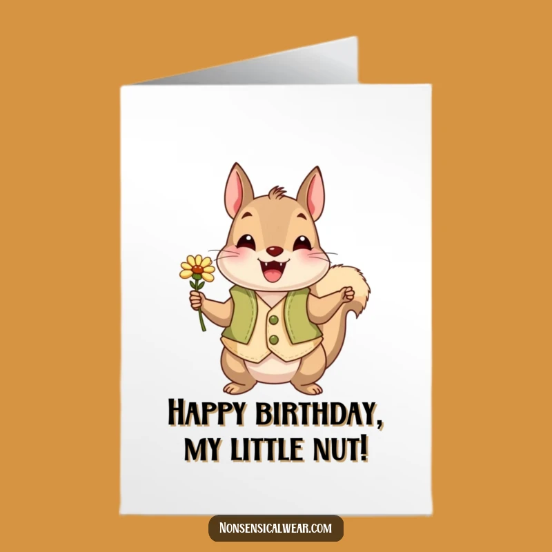 Dapper Squirrel Free Printable Birthday Card, Charming Downloadable Gift for Nature Lovers