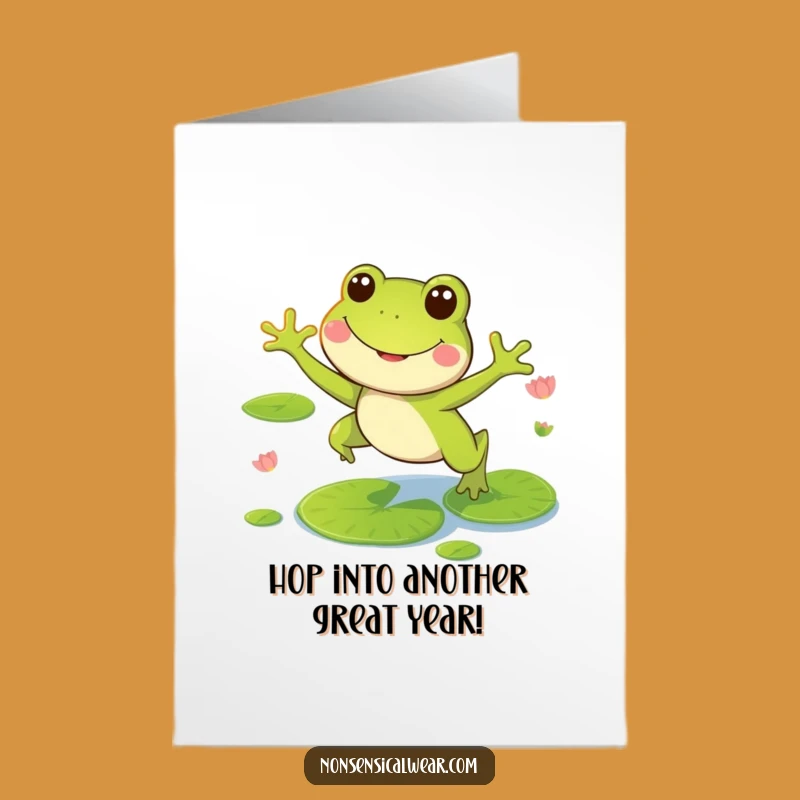 Free Printable Frog Birthday Card: Leap into Fun - Funny Downloadable Gift